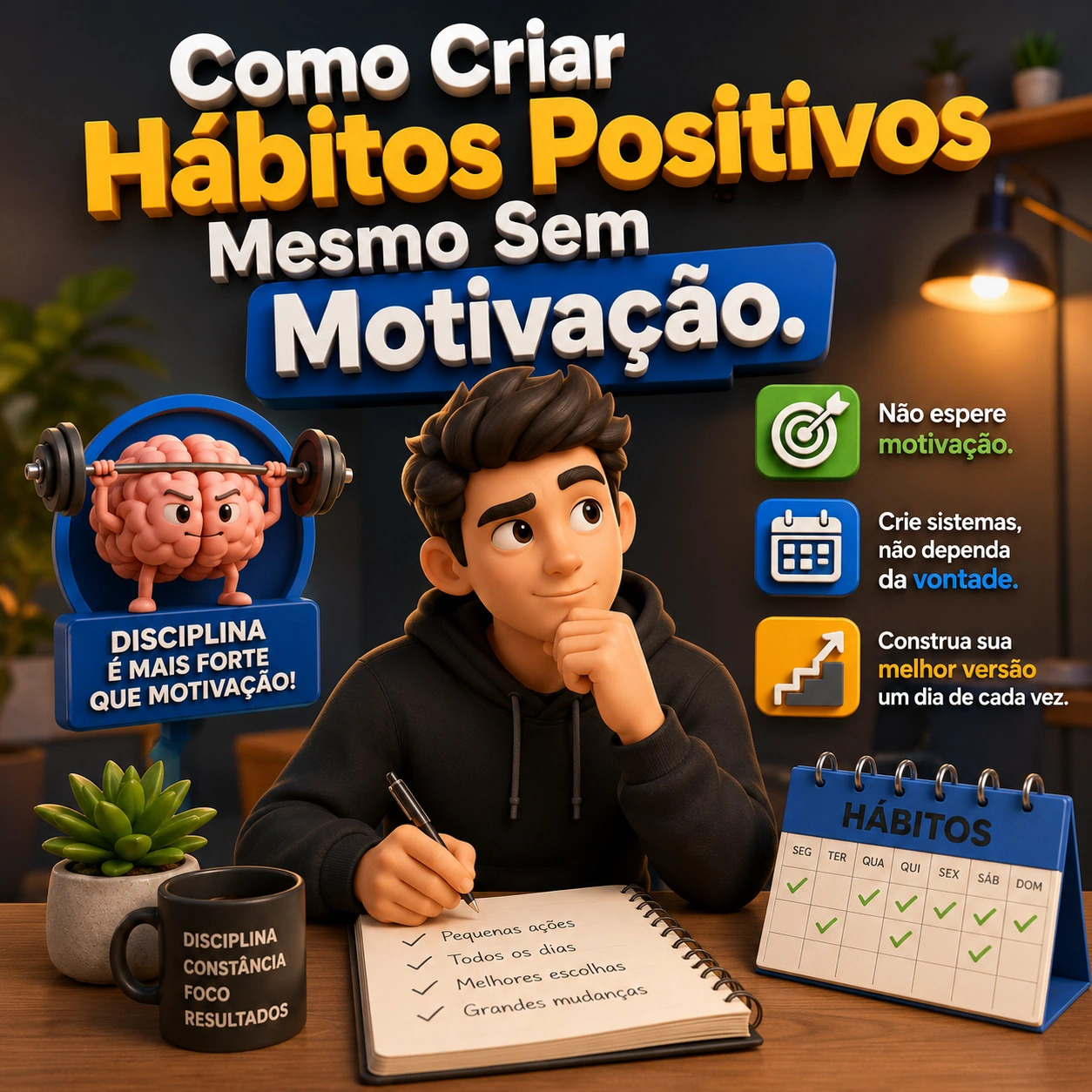 Como Criar Hábitos Positivos Mesmo Sem Motivação