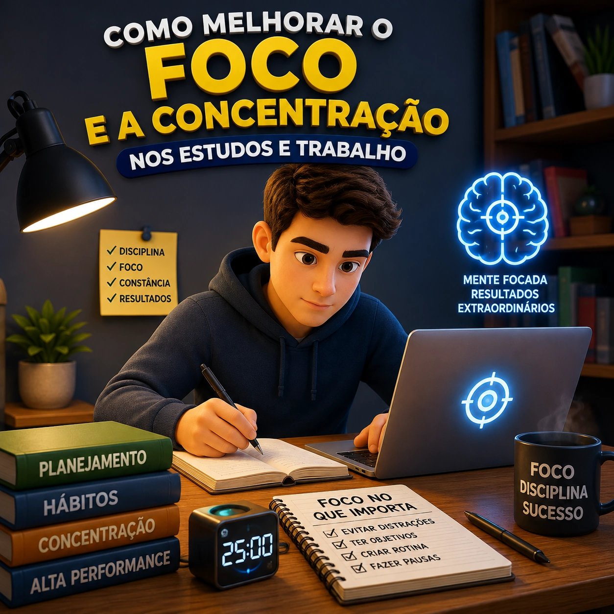 Como melhorar o foco e a concentração nos estudos e trabalho