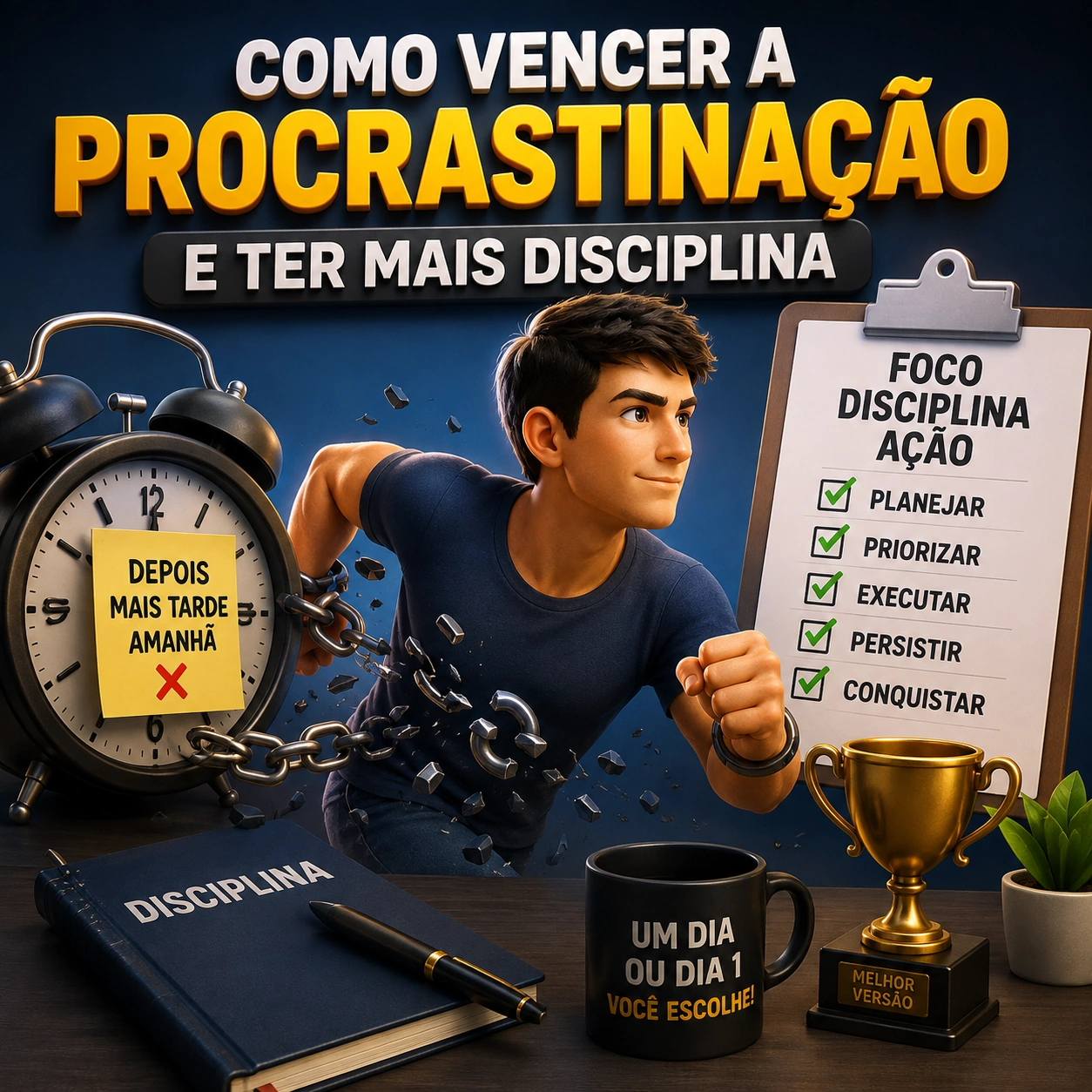 Como vencer a procrastinação e ter mais disciplina
